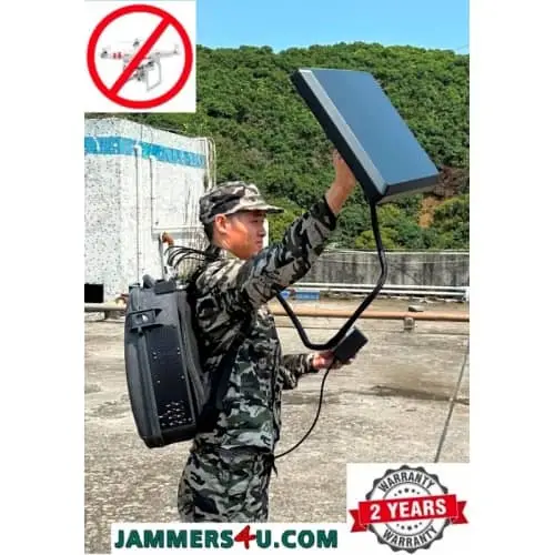 MAN PACK ANTI-DRONE JAMMER UP TO 8 BANDS MAX 235W UP TO 4000M